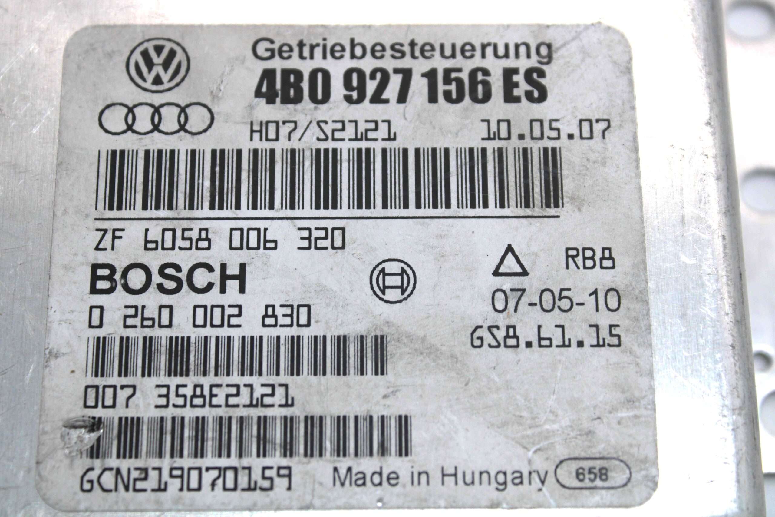 Centralita Caja de Cambio Transmisión Audi - foto 2