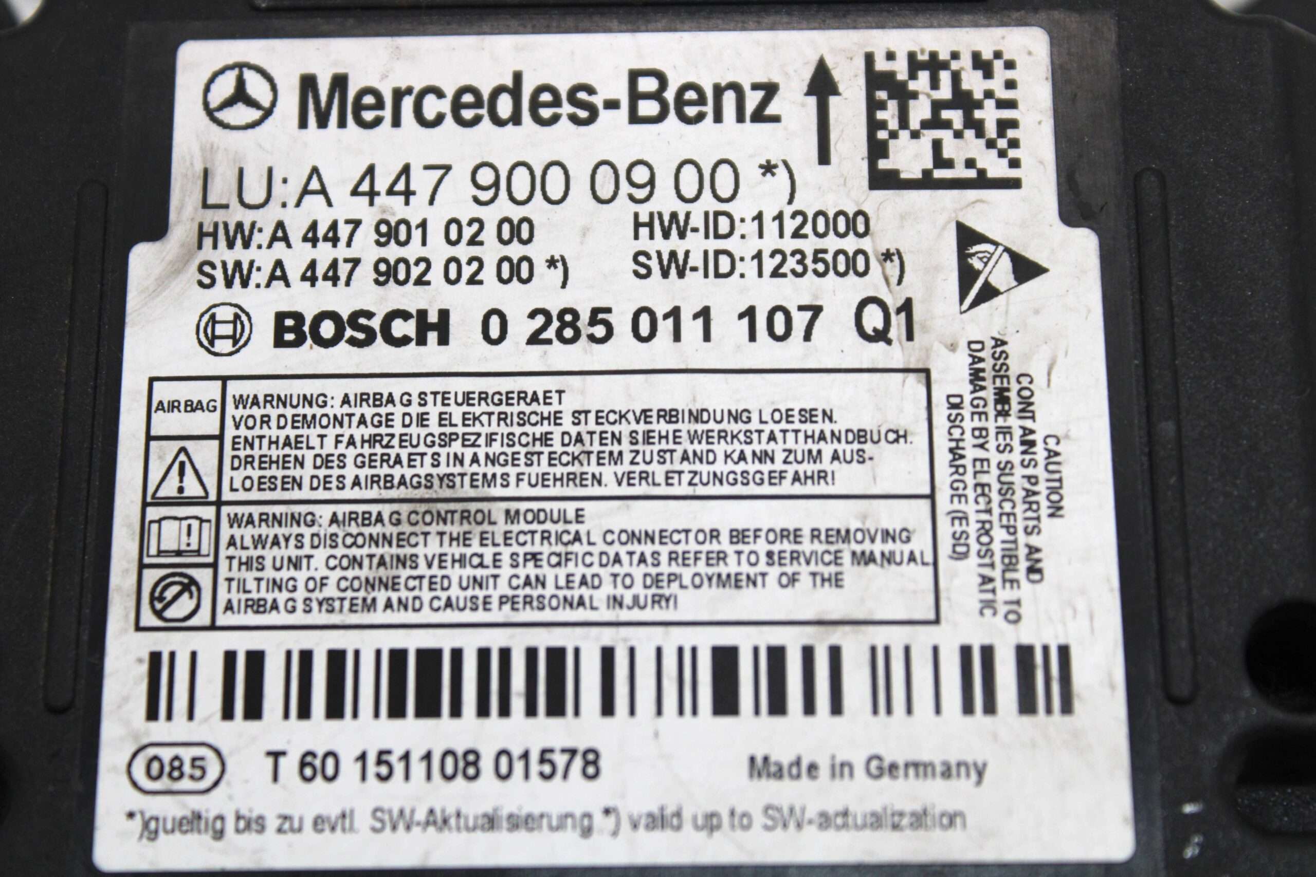 Centralita de Airbag Mercedes Vito (copia) - foto 2