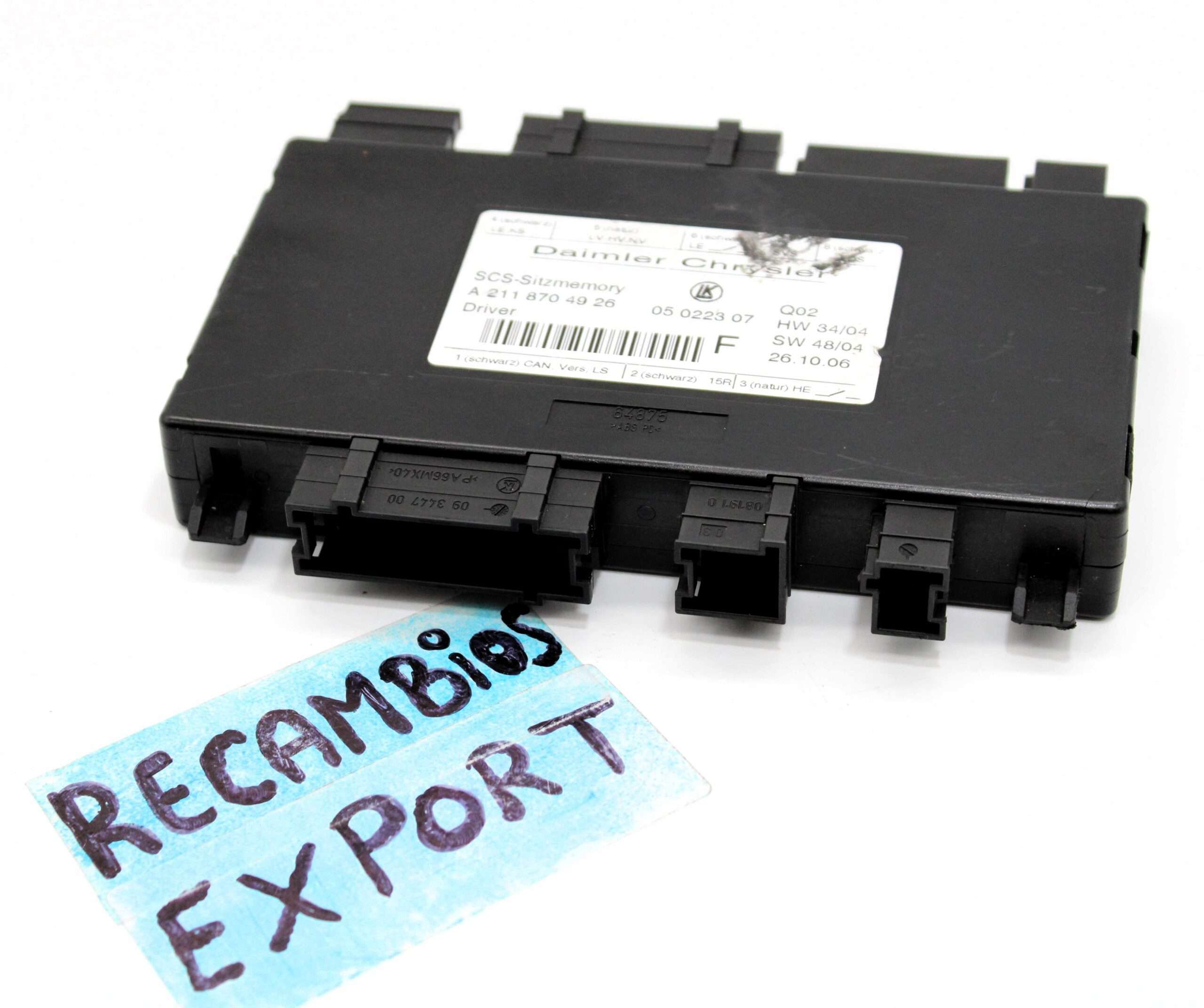 Módulo Control de Asientos Delanteros Mercedes - foto 1