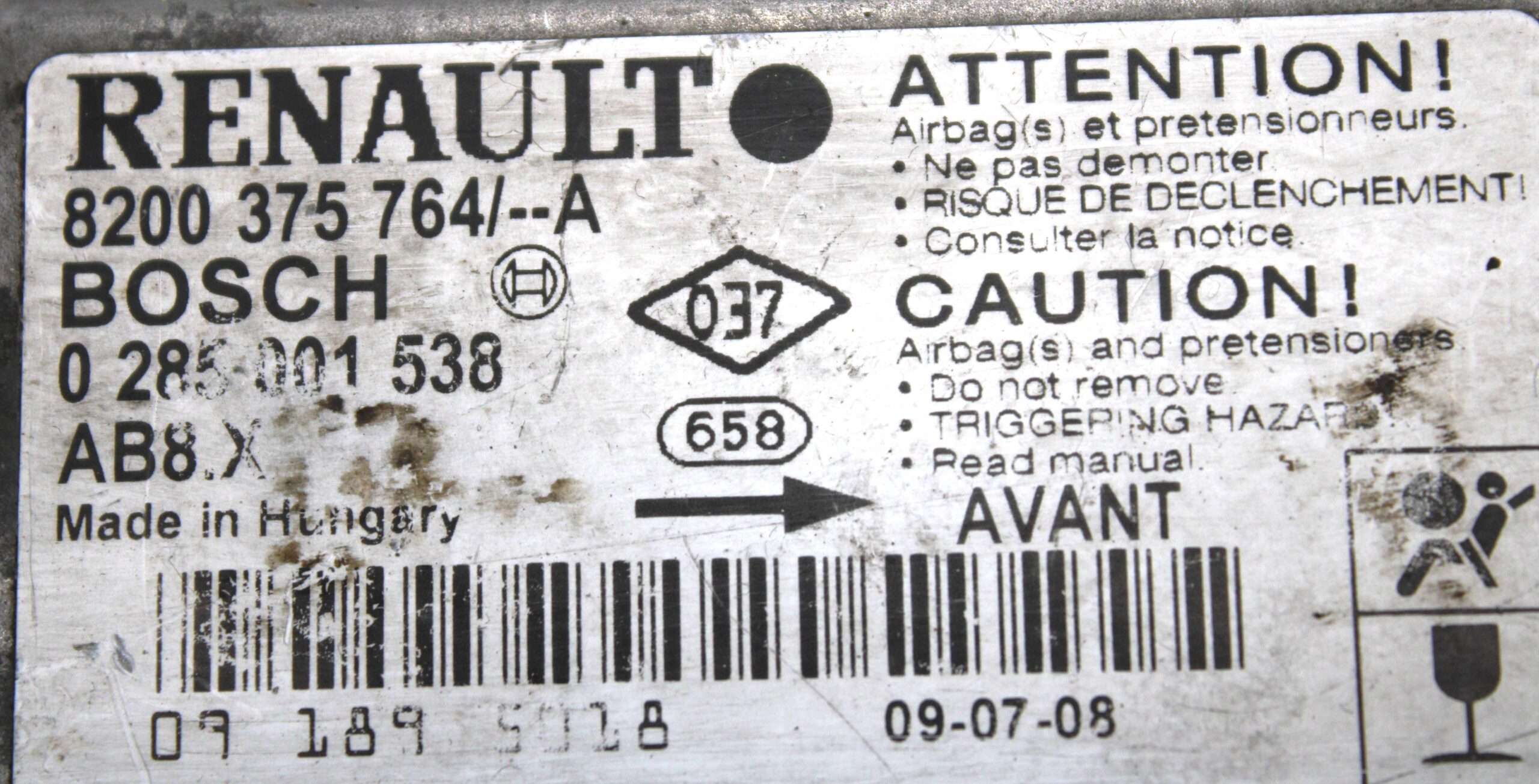 Centralita de Airbag Renault - foto 2