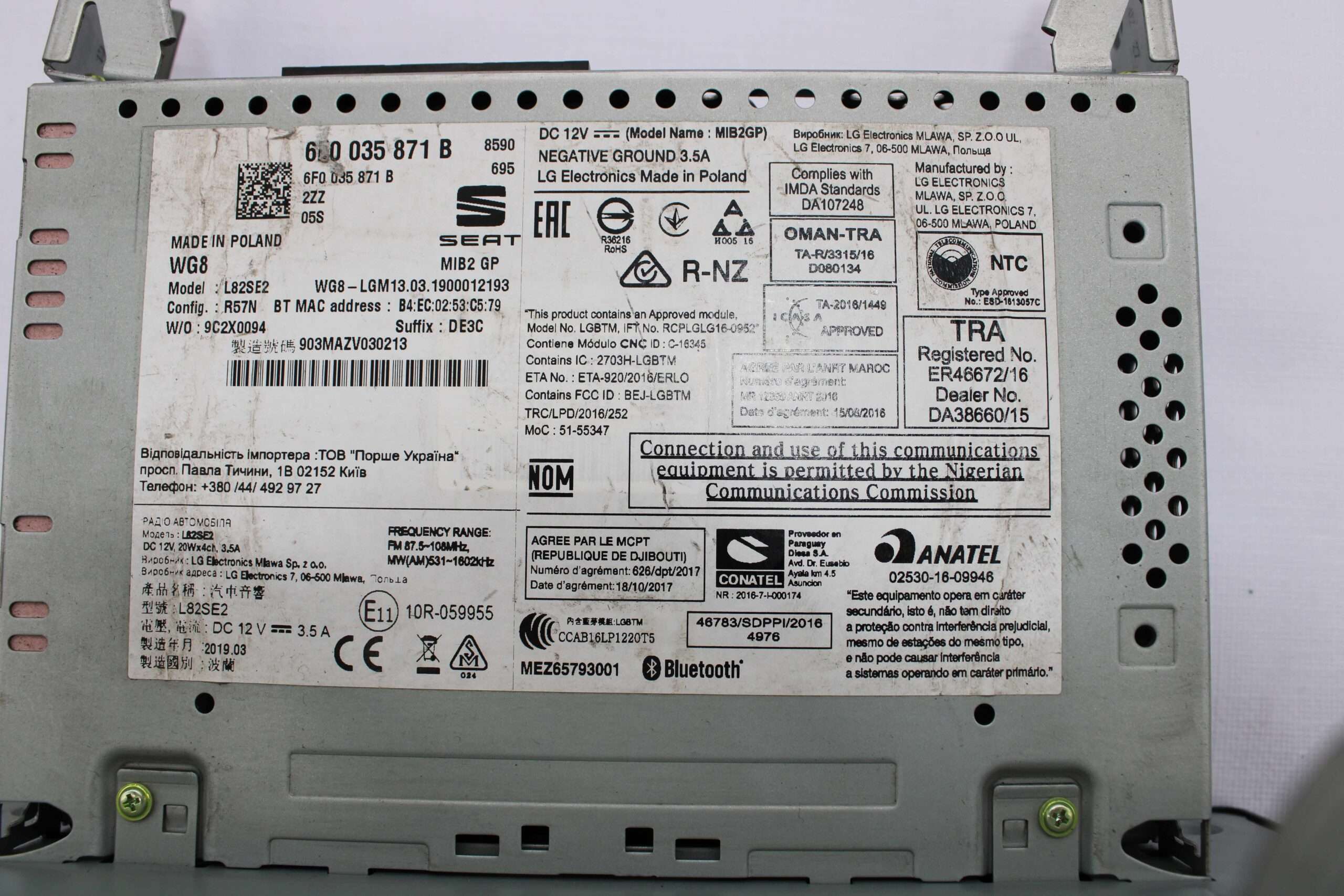 Pantalla Multifunción Seat Arona KJI - foto 3