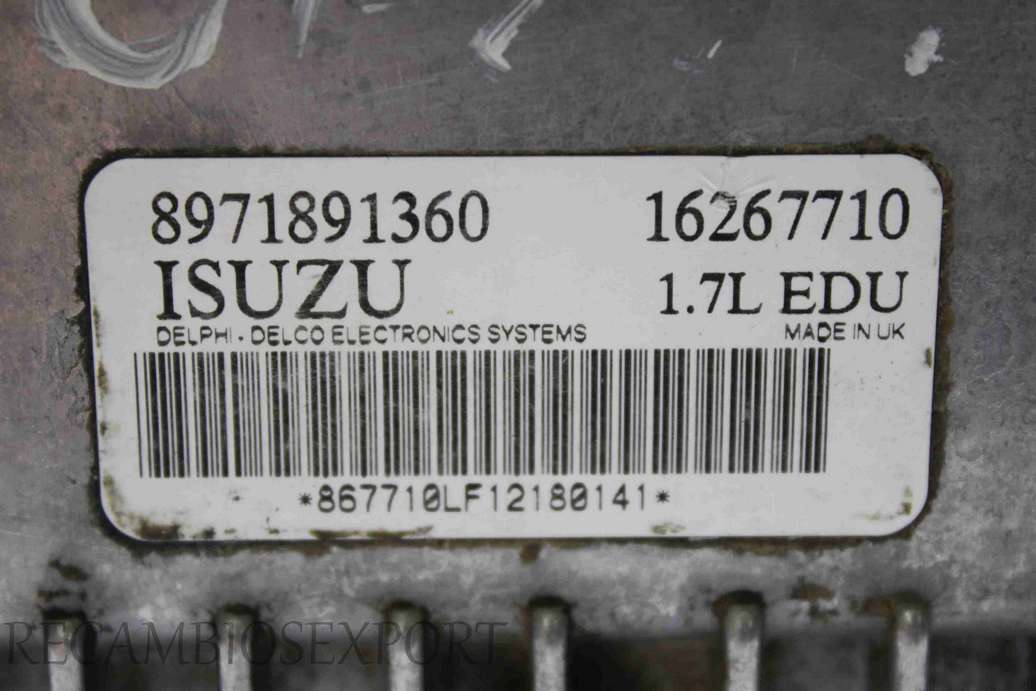 Isuzu 16267710 8971891360